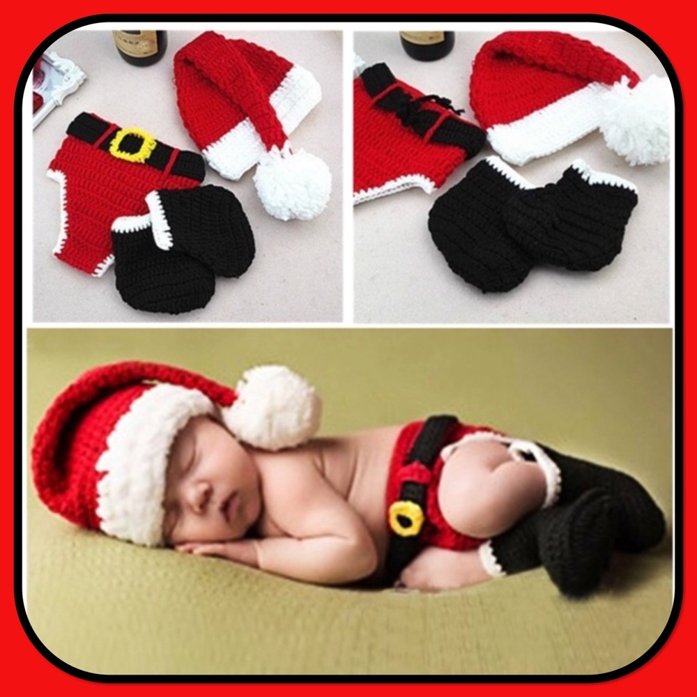 🎁New🎁Adorable Handmade Santa’s Outfit🎁🎁